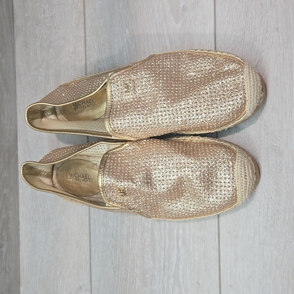 Michael Michael Kors  KendricGlitter Espadrille Platform Loafer  shoes 9.5M - Picture 4 of 14